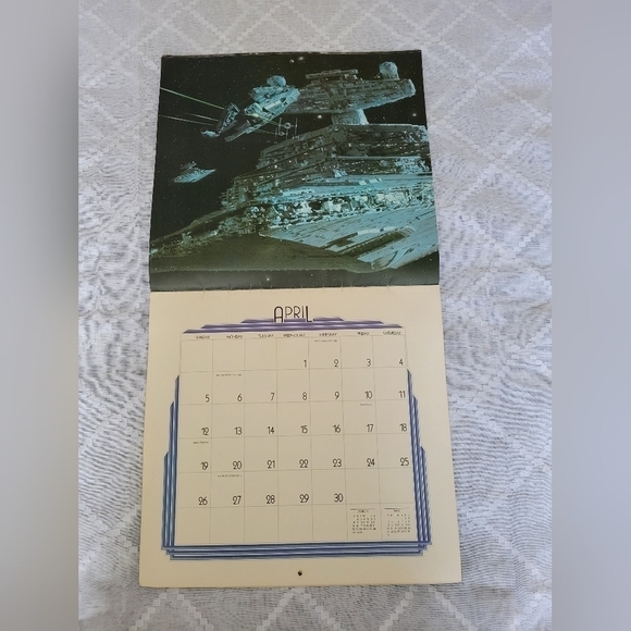 Vintage 1981 Star Wars  The Empire Strikes Back Calendar by Ballantine Books - Picture 6 of 13